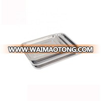 Factory Direct Stainless Steel Cheap Food Serving Tray BBQ Food Tray