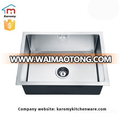 304 stainless steel handmade single bowl undermount kitchen sink