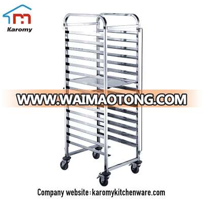 Factory price stainless steel cake baking trolley cart