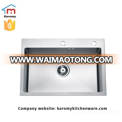 Mordern style topmount ss sink for kitchen bar counter