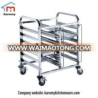 Top standard quality stainless steel bakery cooling rack trolley